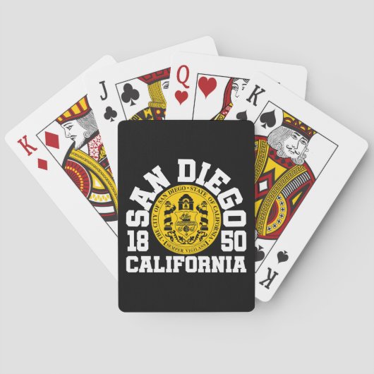 Jeu De Cartes San Diego, Californie (dos)