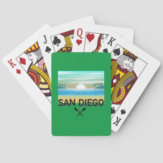Jeu De Cartes San Diego Design - Cartes De Jeu Classiques (dos)