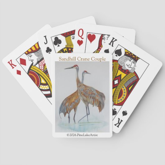 Jeu De Cartes Sandhill Crane Couple (dos)