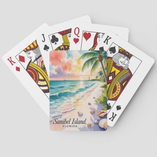 Jeu De Cartes Sanibel Island Floride (dos)