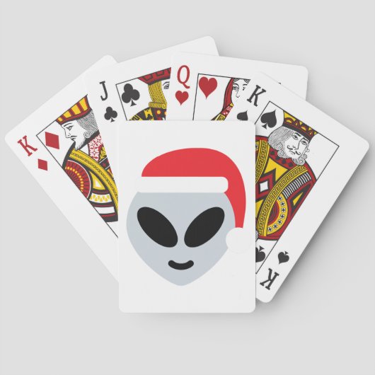 Jeu De Cartes santa claus alien emoji (dos)