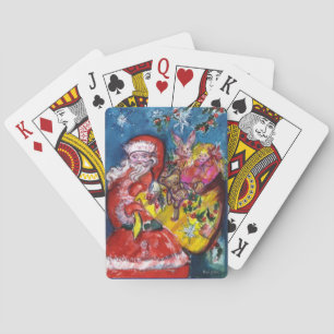 JEU DE CARTES SANTA CLAUS AVEC CHRISMAS CADEAU ET JOUETS