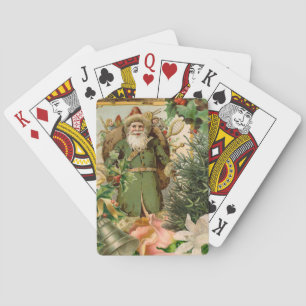 Jeu De Cartes Santa Claus Noël Antiquité Belle Art