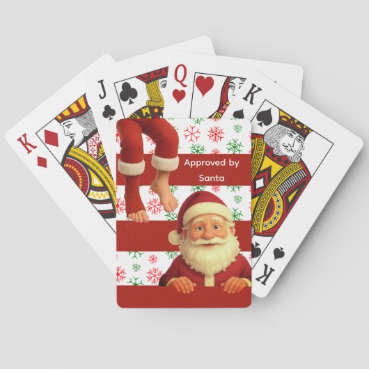 Jeu De Cartes Santa Face Deck | Esprits du Pôle Nord Noël  (dos)