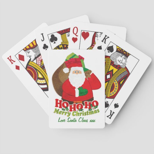 Jeu De Cartes Santa Father Christmas named gift playing cards (dos)