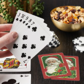 Jeu De Cartes Santa Rouge & Vert Classique de Fêtes (In Situ)