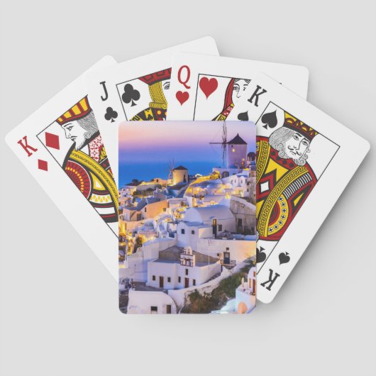 Jeu De Cartes Santorin Grèce (dos)