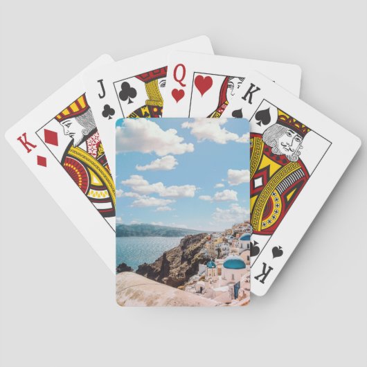 Jeu De Cartes Santorin, Grèce Beach House (dos)