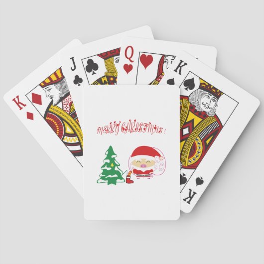 Jeu De Cartes sapin de Noël (dos)