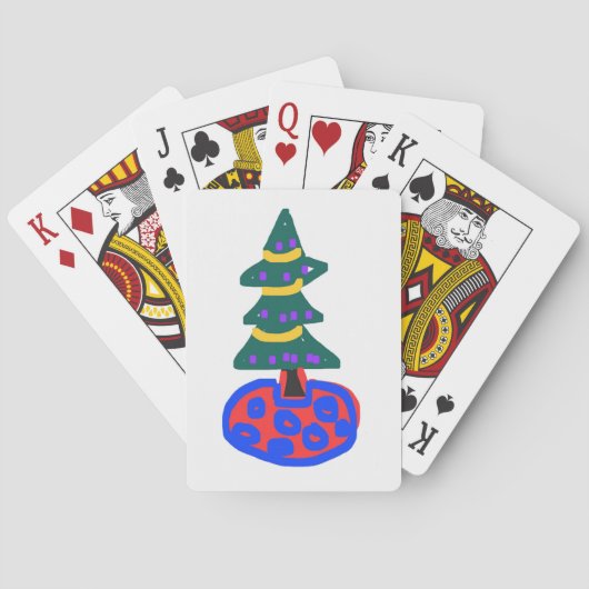 Jeu De Cartes Sapin de Noël (dos)