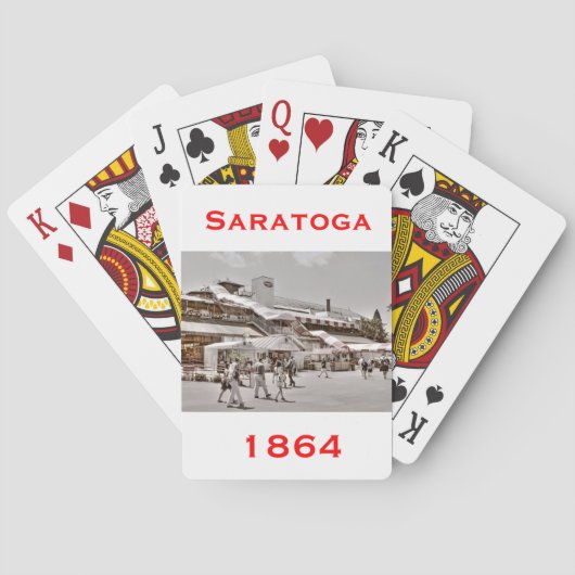 Jeu De Cartes Saratoga 1864 (dos)