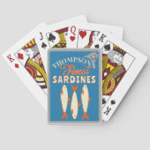 Jeu De Cartes Sardines Tinned Fish Custom Poker Deck of Cards  (dos)