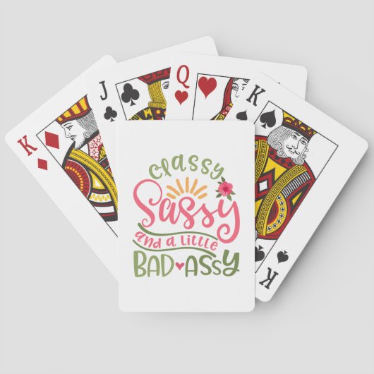 Jeu De Cartes Sassy Et Une Petite Fille Sassy Sassy (dos)