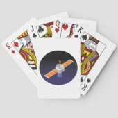 Jeu De Cartes Satellite dans l'espace (dos)