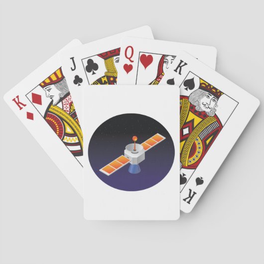 Jeu De Cartes Satellite dans l'espace (dos)