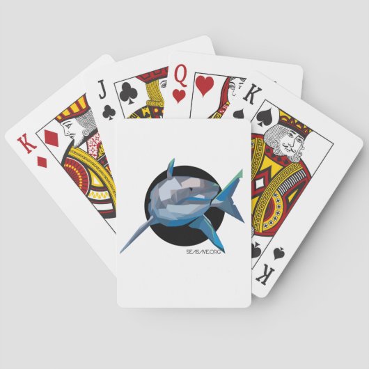 JEU DE CARTES SAUVEZ LE PAQUET DE CARTES DE REQUINS (dos)