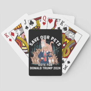 Jeu De Cartes Sauvez nos animaux 2024 Président Trump Politique