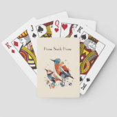 Jeu De Cartes Scandi Aviary Duet, personnalisé (dos)