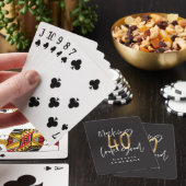 Jeu De Cartes Scénario moderne noir et or 40ème anniversaire (In Situ)