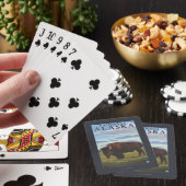 Jeu De Cartes Scène de bison - Fairwell, Alaska (In Situ)