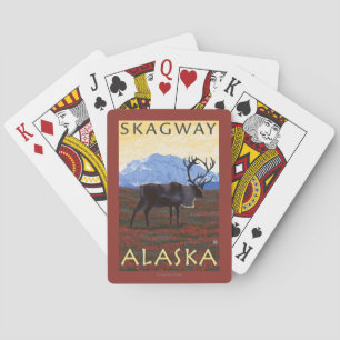 Jeu De Cartes Scène de caribou - Skagway, Alaska