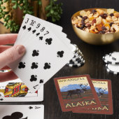 Jeu De Cartes Scène de caribou - Wrangell, Alaska (In Situ)