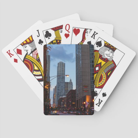 Jeu De Cartes Scène de Chicago Street (dos)