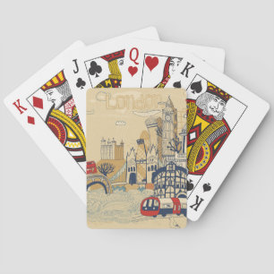 Jeu De Cartes Scène de griffonnage de Londres