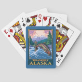 Jeu De Cartes Scène de pêche de mouche - Wrangell, Alaska (dos)