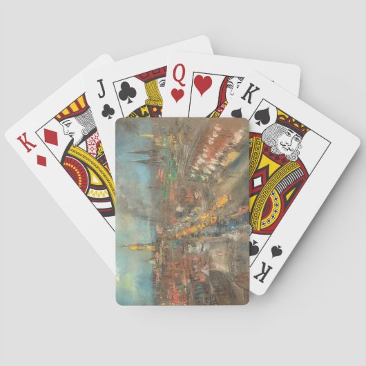 Jeu De Cartes Scène de rue à Indianapolis (Indiana, USA) (dos)