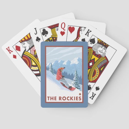 Jeu De Cartes Scène de surfeur - les Rocheuses (dos)