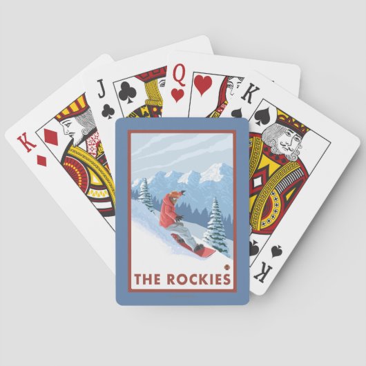 Jeu De Cartes Scène de surfeur - les Rocheuses (dos)
