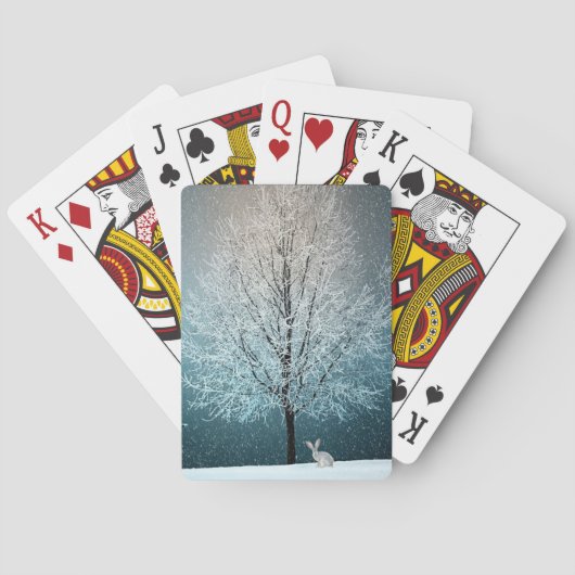 Jeu De Cartes Scène hivernale (dos)