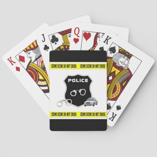 Jeu De Cartes Scène policière (dos)