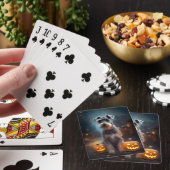 Jeu De Cartes Schnauzer d'Halloween avec la peur Citrouille (In Situ)