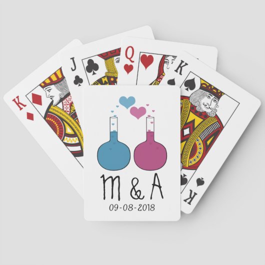 Jeu De Cartes Science de l'amour Mariage jouer des cartes (dos)