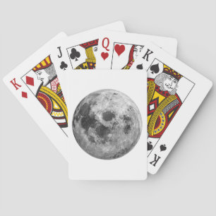Jeu De Cartes Science de l'astronomie spatiale de la Pleine lune