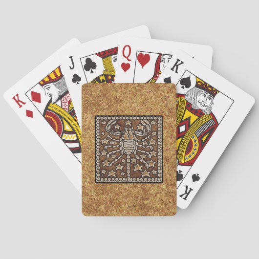 JEU DE CARTES SCORPIO DE SIGNE ZODIAC (dos)