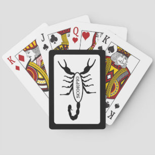Jeu De Cartes Scorpio noir Scorpion étoile