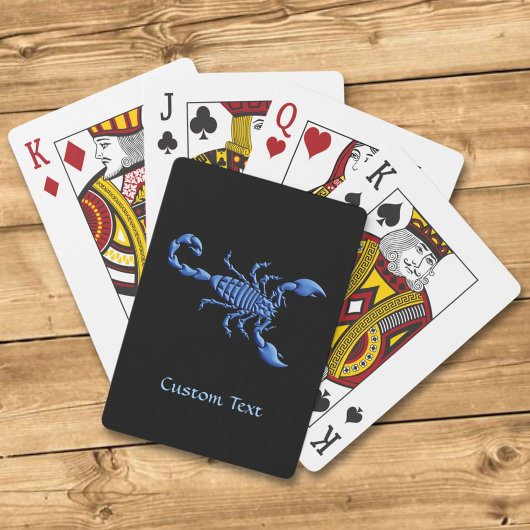 Jeu De Cartes Scorpion bleu