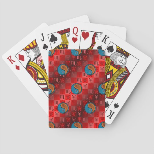 Jeu De Cartes Scorpion & Tigre de Bois (dos)