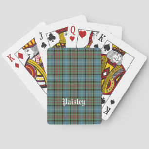 Jeu De Cartes Scotland Paisley District Tartan Personnalisé