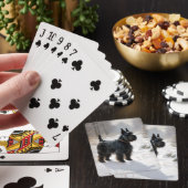 Jeu De Cartes Scottish Terrier Laisser Il Neige Noël (In Situ)