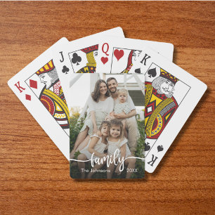 Jeu De Cartes Script de photo de famille personnalisé