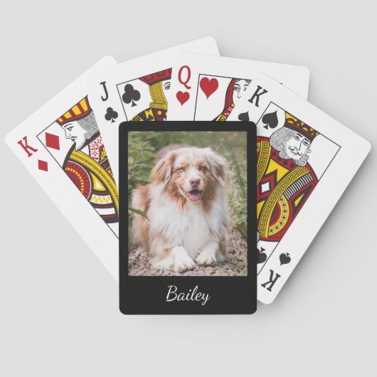 Jeu De Cartes Script de photo et de nom de animal de compagnie p (dos)