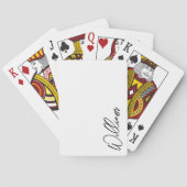 Jeu De Cartes Script moderne Nom personnalisé Lecture de cartes (dos)