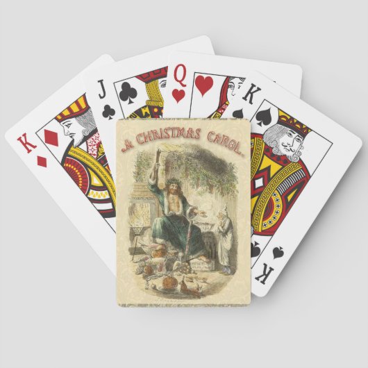 Jeu De Cartes Scrooge Fantôme de Noël présent victorien (dos)