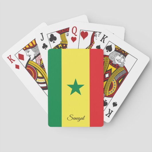 Jeu De Cartes Sénégal - Jeux du Drapeau, Sénégal Jouer des carte (dos)