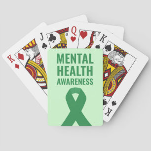 Jeu De Cartes Sensibilisation à la santé mentale Ribbon vert