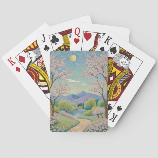 Jeu De Cartes Sentier céleste du printemps (dos)